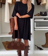 Просторное платье  JK-012A399