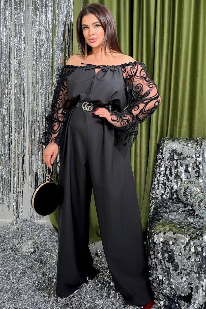 Вечерний нарядный комбинезон женский  NJ-YM-7042A740