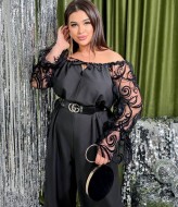 Вечерний нарядный комбинезон женский  NJ-YM-7042A740