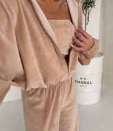 Костюм тройка велюровый женский  SF-5668A600