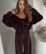 Костюм тройка велюровый женский  SF-5668A600