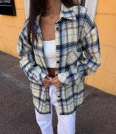 Фланелевая рубашка в клетку женская  AM-3318.2A550