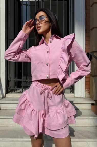 Джинсовый женский костюм COB-845A899