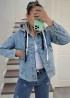 Джинсовая куртка женская короткая  AMU-898A1100