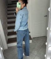 Джинсовая куртка женская короткая  AMU-898A1100