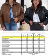 Короткая кожаная куртка  AMU-1936.936A650