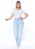 Блакитні джинси  великих розмірів  AMU-4816A1000 