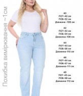 Джинсы голубые женские AMU-4816A1000