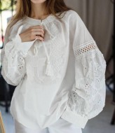 Блуза белая женская  AMU-6059A790