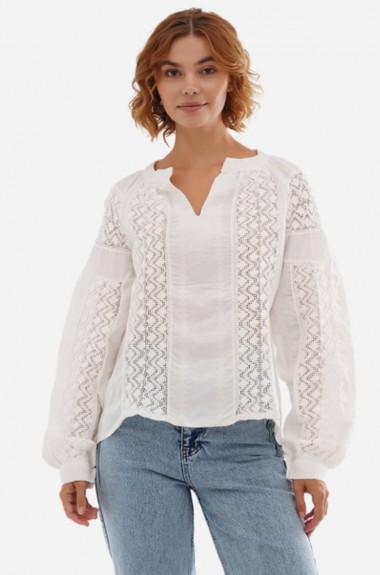 Блуза с кружевом  AMU-5970A790 Блуза с кружевом  AMU-5970A790