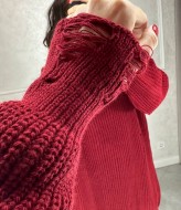 Трендова сукня-светер AMU-7014A730 