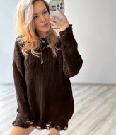 Трендова сукня-светер AMU-7014A730 