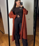 Длинный вязаный кардиган   MV-92476A1950