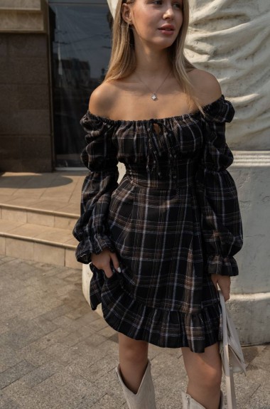 Платье с квадратным вырезом SOL-2998A400 Платье с квадратным вырезом SOL-2998A400