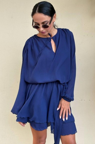 Шифоновое платье короткое  SOL-3030A750