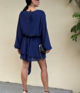 Шифоновое платье короткое  SOL-3030A750