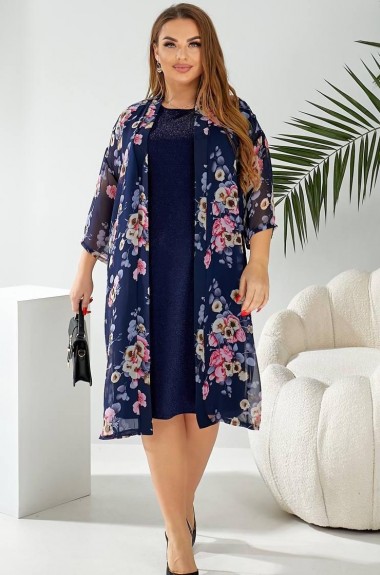 Платье  с накидкой AO-2430A500 Платье  с накидкой AO-2430A500