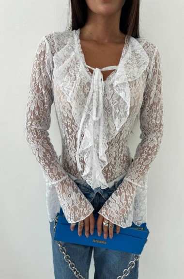 Кружевное боди с длинным рукавом SF-5663A400 Кружевное боди с длинным рукавом SF-5663A400