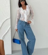 Кружевное боди с длинным рукавом  SF-5663A400