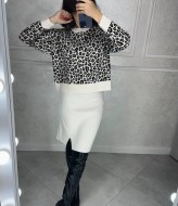 Вязаная юбка миди  AMU-14027A320