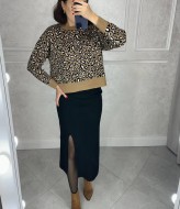 Юбка с вырезом  AMU-14026A399