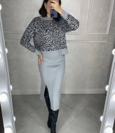 Юбка с вырезом  AMU-14026A399