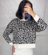 Свитер леопардовый принт   AMU-14028A549