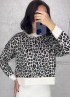 Свитер леопардовый принт   AMU-14028A549