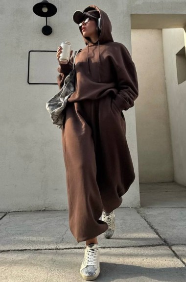 Костюм спортивный женский на флисе  LK-352A650