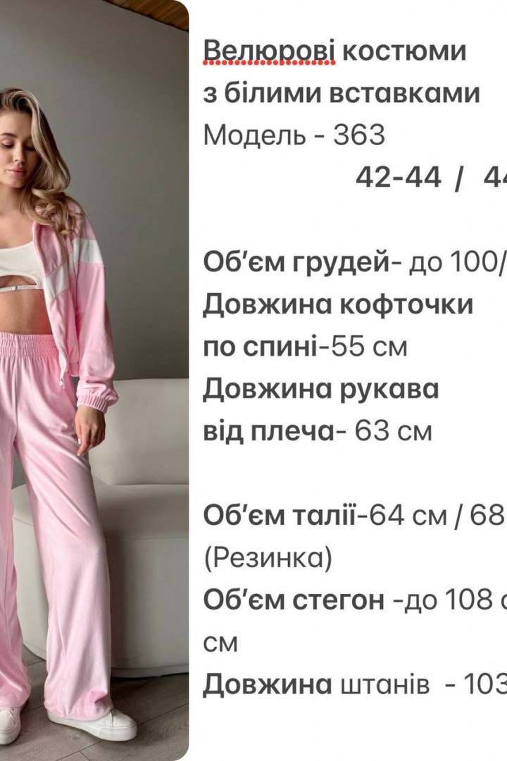 Спортивный велюровый костюм с лампасами   HOU-363A599
