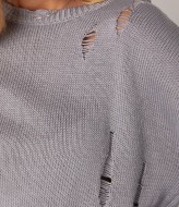 Модный рваный свитер  AMU-7106A730 Модный рваный свитер  AMU-7106A730