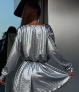 Серебряное платье MB-62A700 Серебряное платье MB-62A700