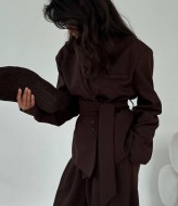 Женский классический костюм оверсайз  AM-6775A850