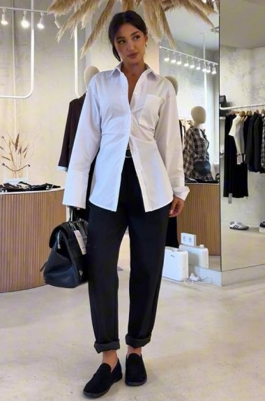 Рубашка с завязками SF-5677A400 Рубашка с завязками SF-5677A400