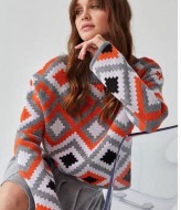 Свитер в этно-стиле " Лайт"  ZAB-1101A535 