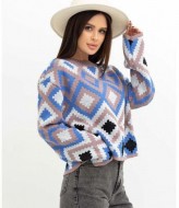 Свитер в этно-стиле " Лайт"  ZAB-1101A535 