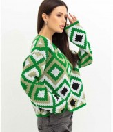 Свитер в этно-стиле " Лайт"  ZAB-1101A535 