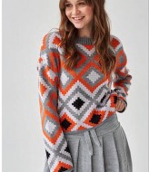 Свитер в этно-стиле " Лайт"  ZAB-1101A535 