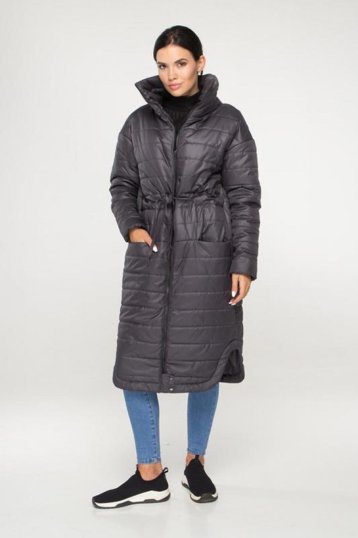 Женское демисезонное пальто из плащевки  OZM-M39A430