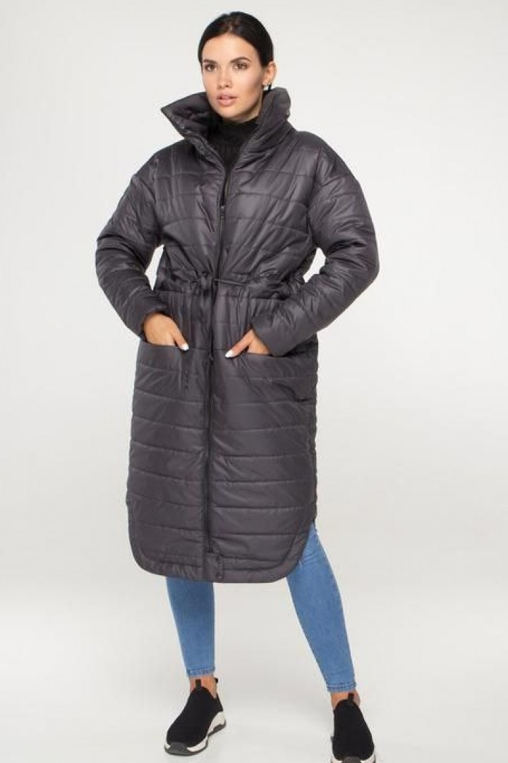 Женское демисезонное пальто из плащевки  OZM-M39A430