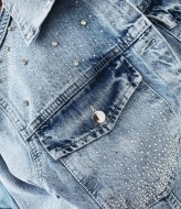 Джинсовая куртка короткая  AMU-850A1000