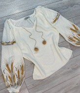 Свитер вышиванка  AMU-1064A699