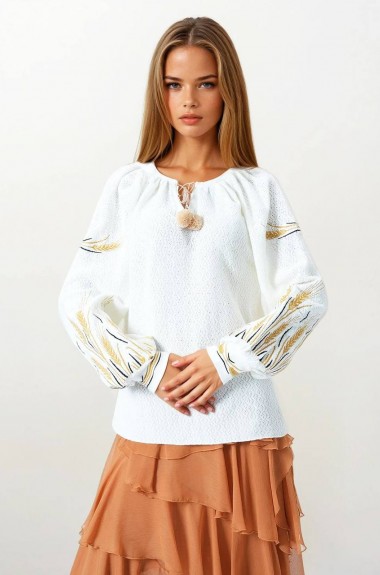 Свитер вышиванка  AMU-1064A699