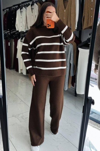 Костюм теплый женский вязаный   AMU-7019A1150 Костюм теплый женский вязаный   AMU-7019A1150