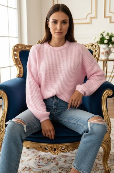 Свитер вязаный женский  AMU-1700A630