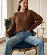 Свитер вязаный женский  AMU-1700A630