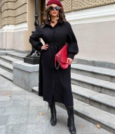 Вельветовое платье рубашка  SF-5673A500