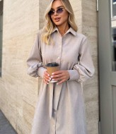 Вельветовое платье рубашка  SF-5673A500