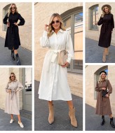 Вельветовое платье рубашка  SF-5673A500