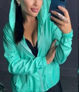 Женская ветровка с капюшоном  IPO-618A299